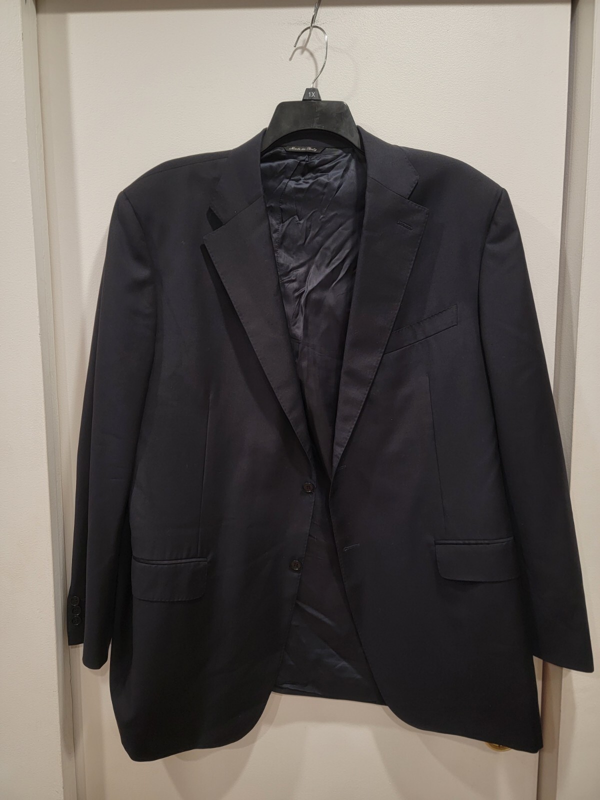 Canali Italy 100% Wool Navy Blue Blazer Sport Jacket