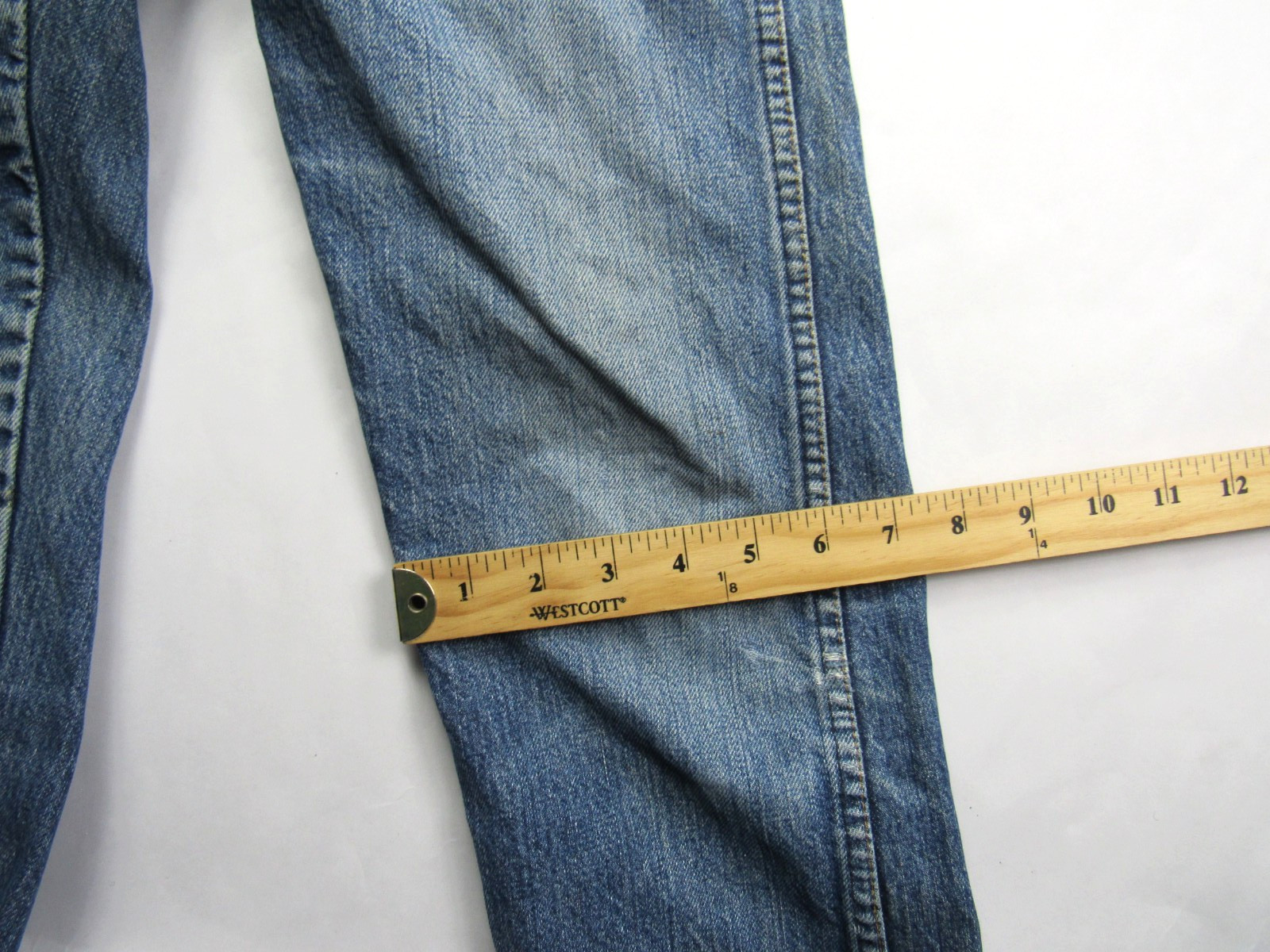 Vtg 1960s Levis Big E Orange Tab 606 Super Slim Denim Jeans 30 x 29 Talon Zip