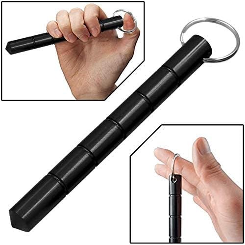 Design-Pie Safety Key Chain, Solid Aluminum Short Stick Protection Gift Keych…