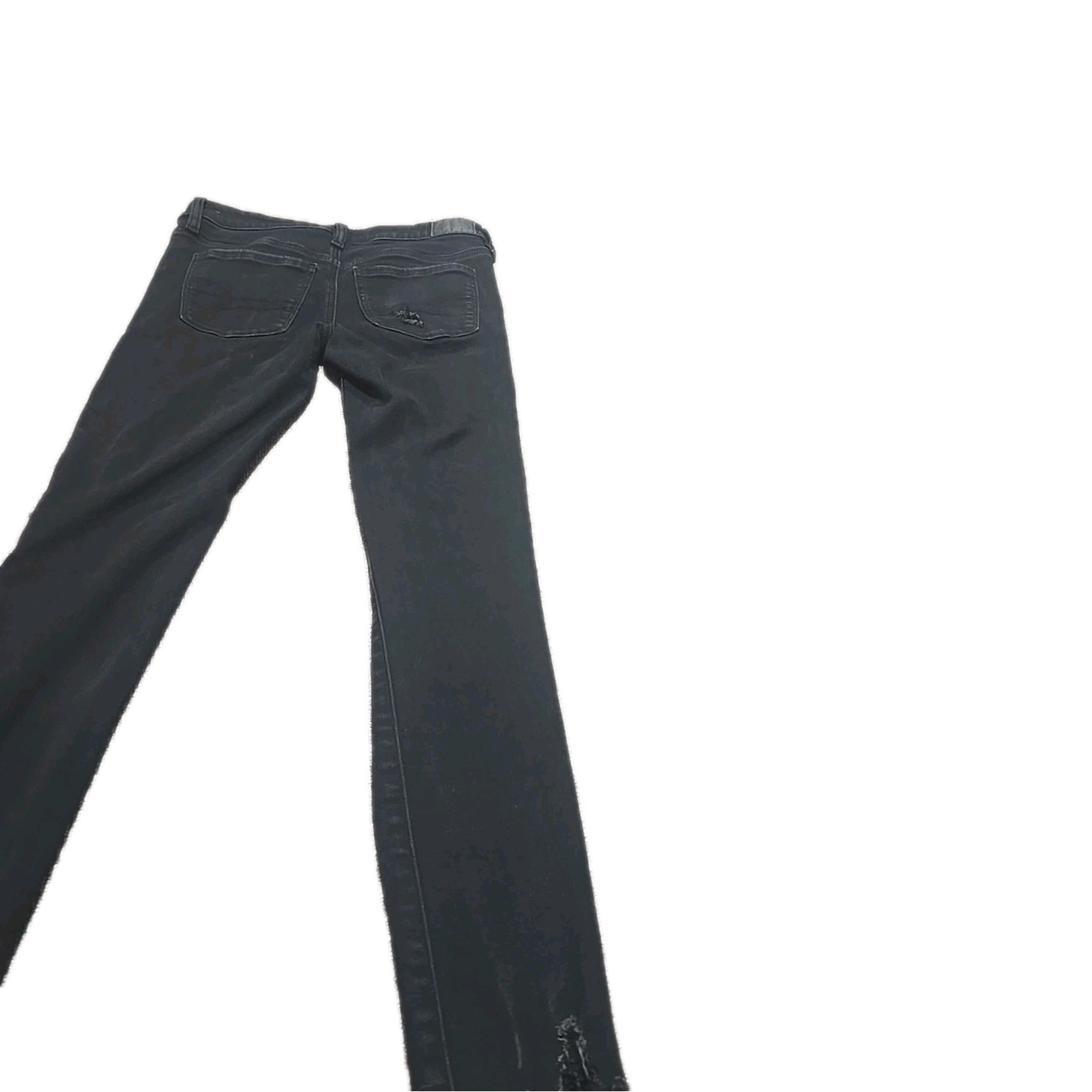 American Eagle Black Distressed Jeggings Womens Size 2 Skinny Jeans Stretch