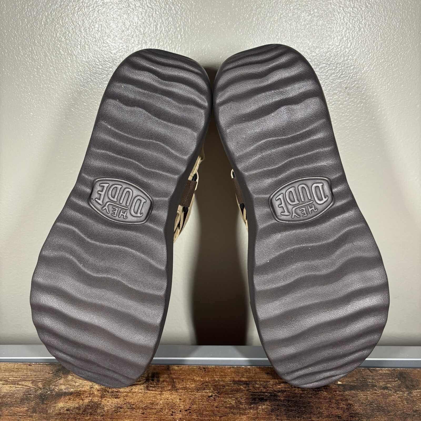 Hey Dude Carson Sandal Sport Mode Tan Brown Men’s Size 10 New