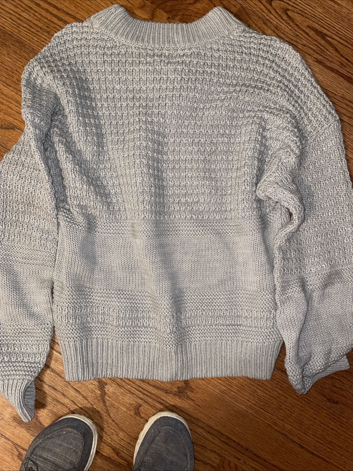Universal Thread Cotton Acrylic Blend Gray Sweater Size Large Cottage Core
