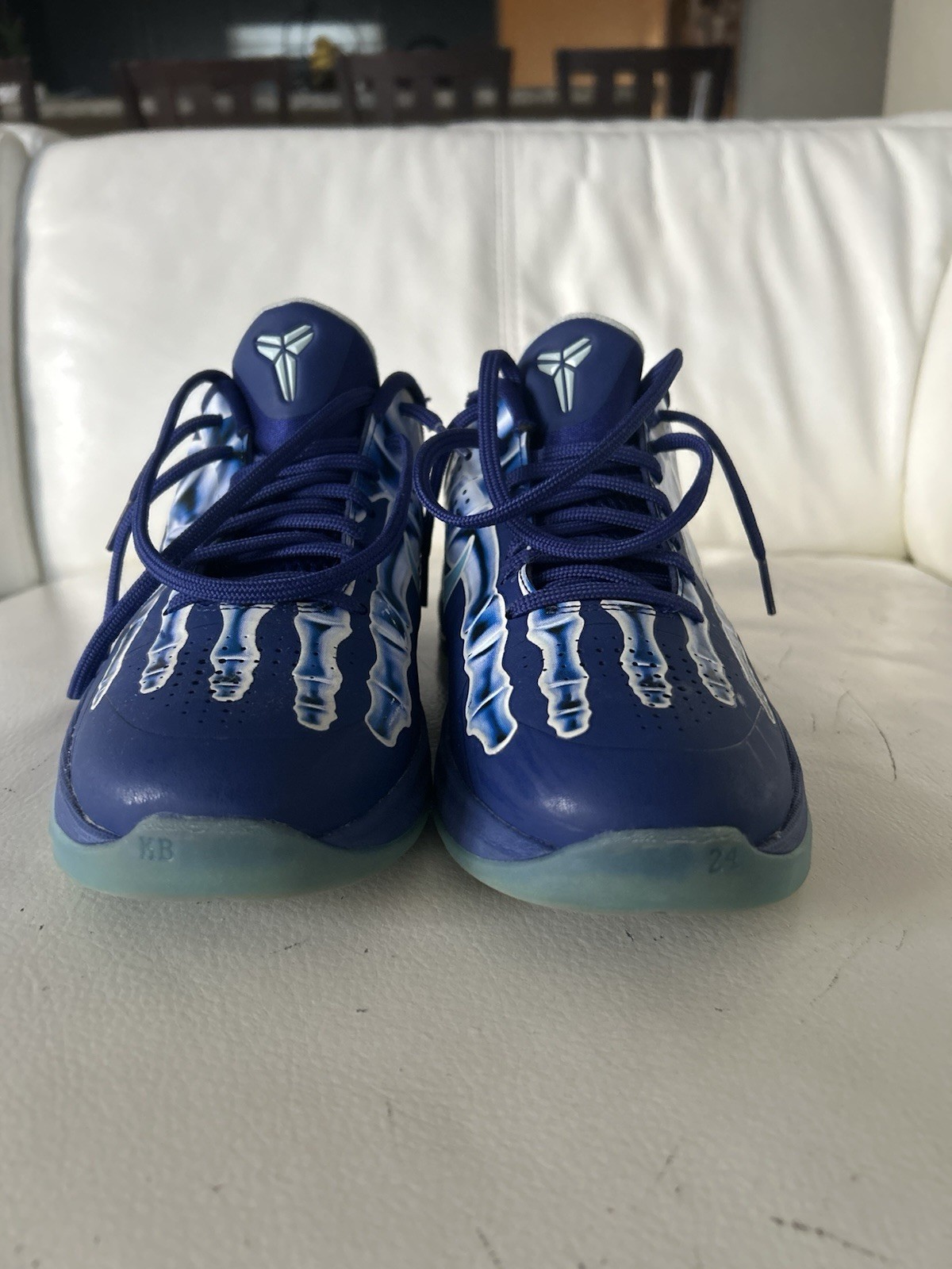 Nike Kobe Lightweight Low Top Basketball Sneakers Blue/White Lace Up 2024