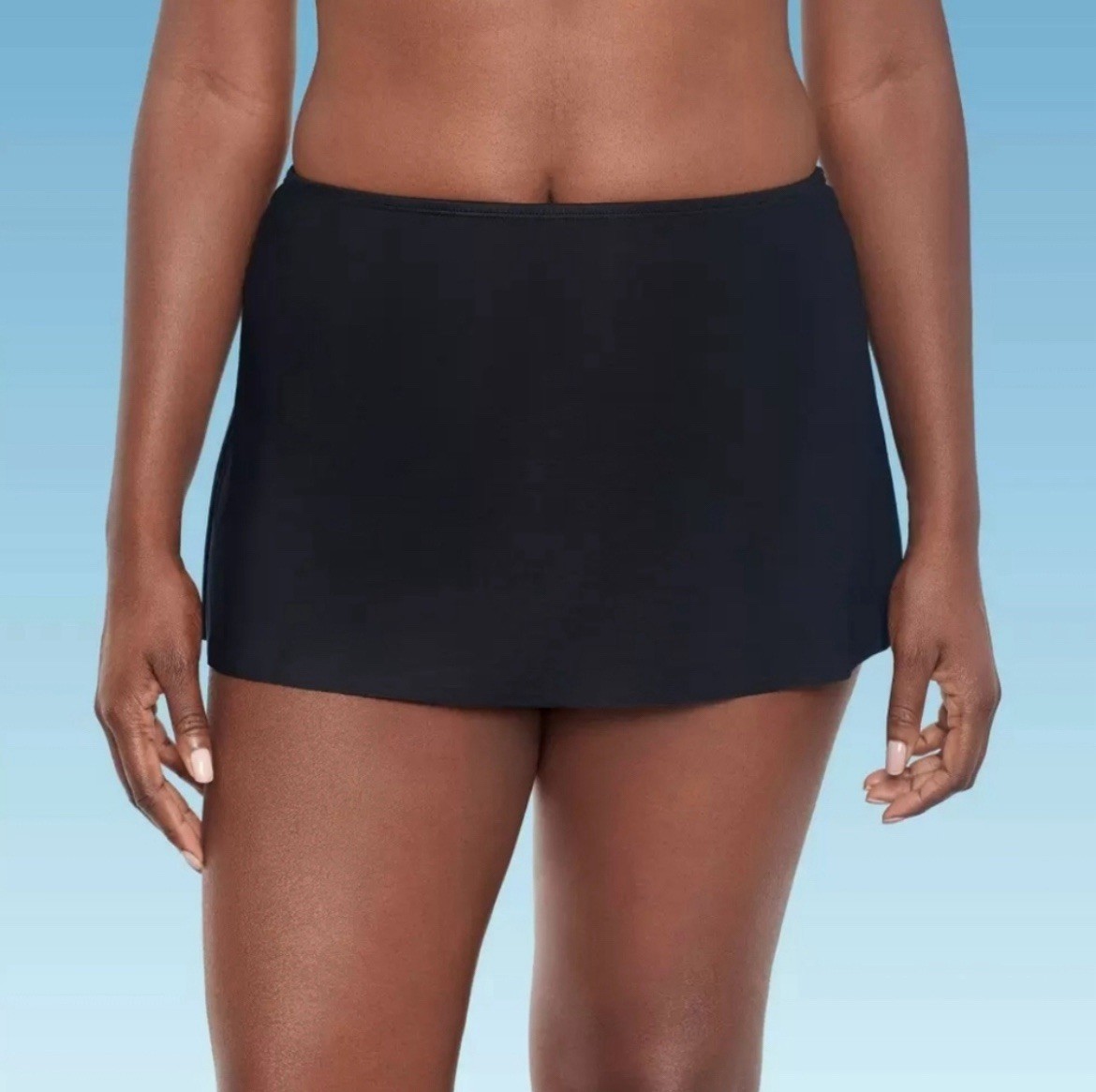 Dreamsuit by Miracle Brands Slimming Control Solid Swim Bikini Skirt Size 10