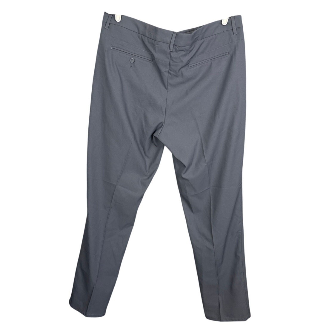 Original Penguin Flat Front Golf Pants Twill Performance Stretch Gray Athleisure
