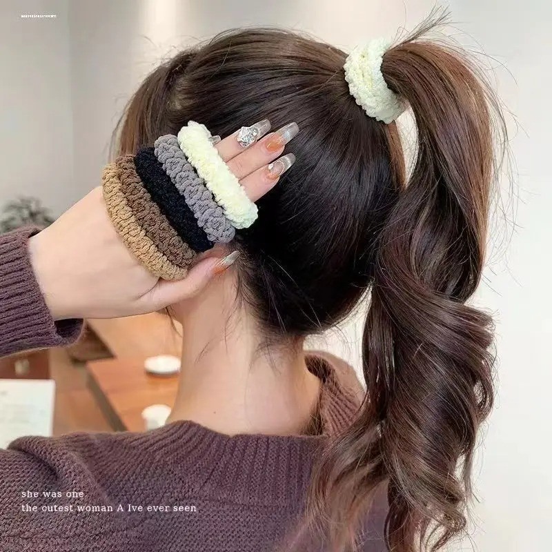 6pcs of Upgraded Wide And Thick Hair Ties, Fashionable for Ponytails And Buns