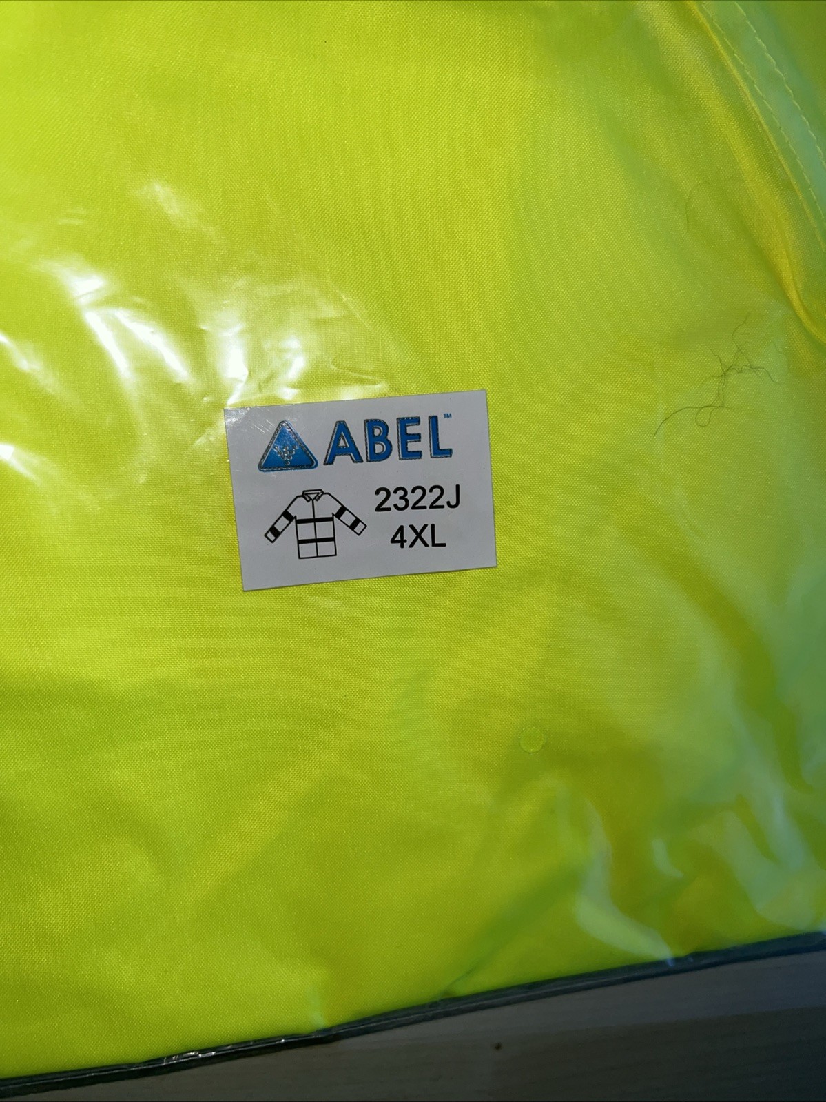 ABEL 4XL Hi-Vis Safety Rain Jacket REFLECTIVE NEW IN PACK SEE ALL PHOTOS