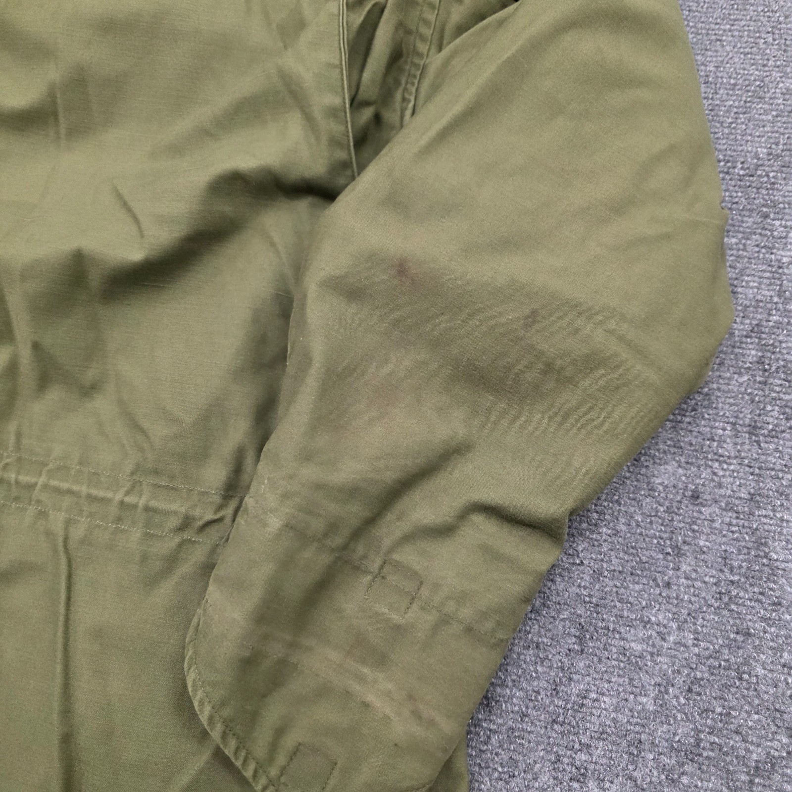 OG-107 Vtg 60s M65 Field Jacket Vietnam Era Army Coat Men Green – SHORT LARGE