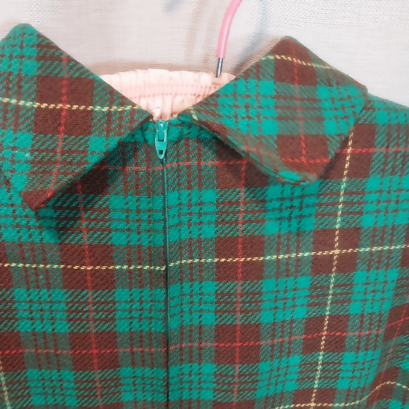 Vintage ‘Marjone Seattle’ Plaid Wool Dress 1960’s