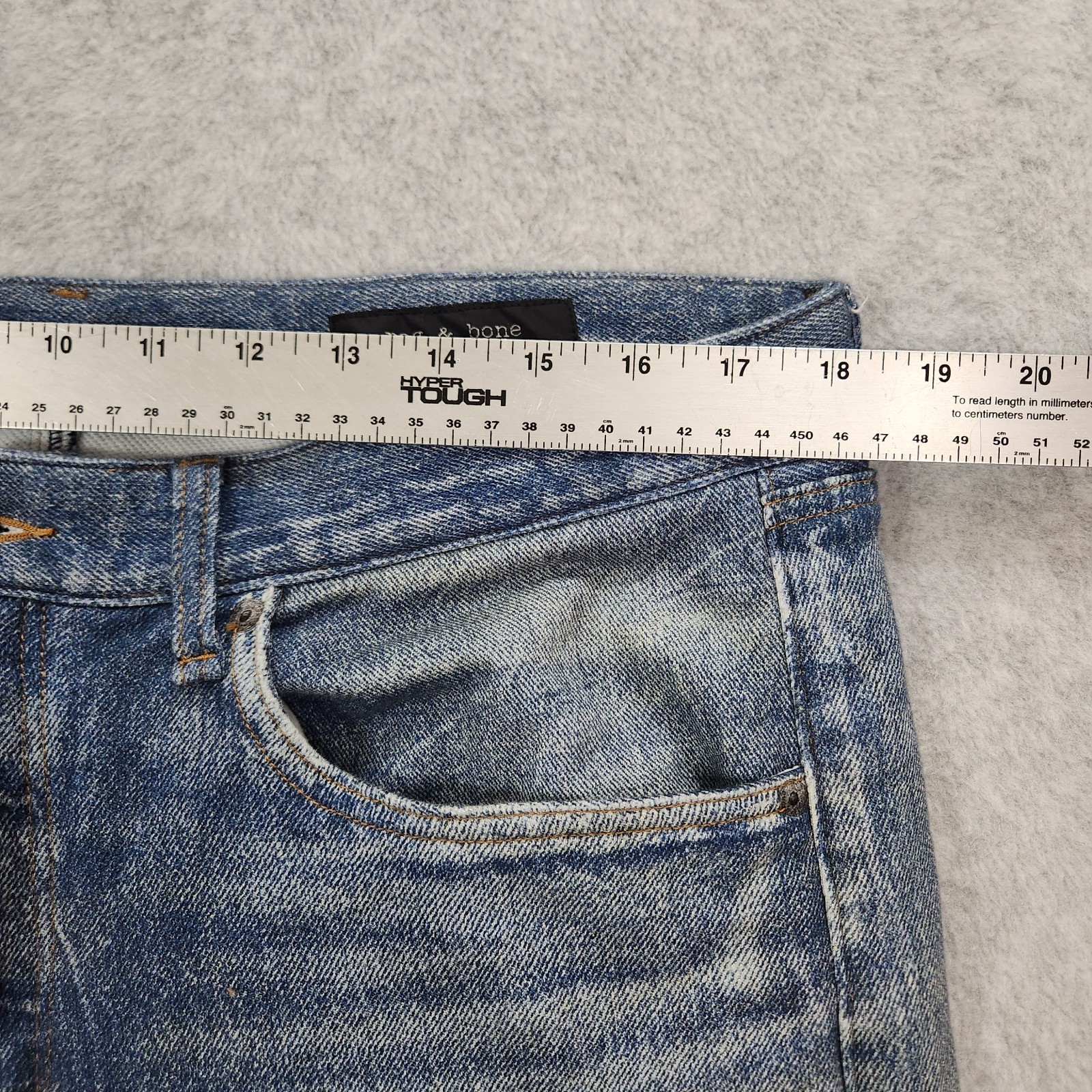 Rag & Bone Pants Mens 36 Blue Dover rb Miramar Fit 4 Straight Leg Cotton Terry