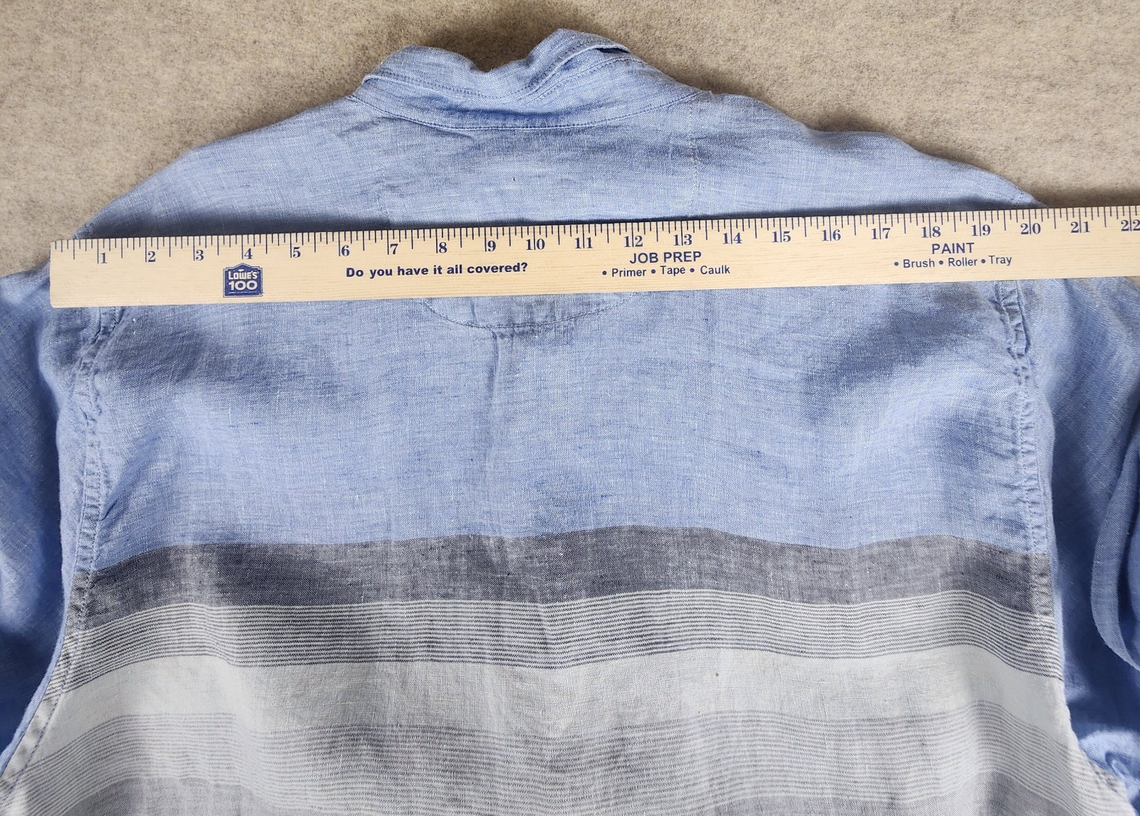Tommy Bahama Relax Blue Linen Long Sleeve Button Down Shirt XL Beach Island Surf