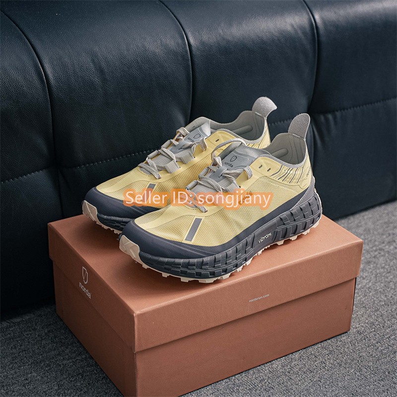 NORDA 001 Dyneema Mountain Outdoor Yellow Black Unisex Sneakers