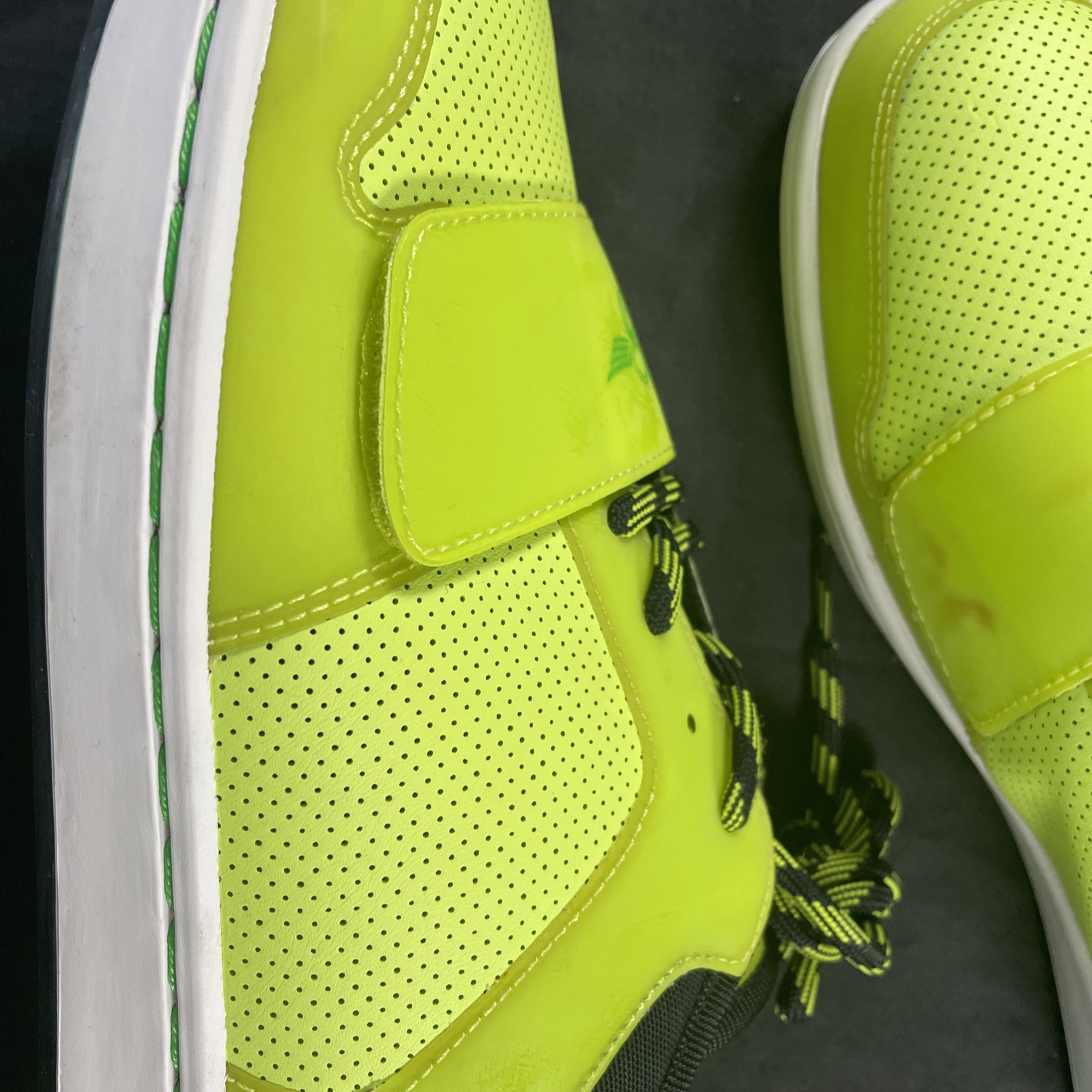 Creative Recreation Cesario Lo Men’s Size 9.5 Neon Green Yellow Shoe Black Kush!