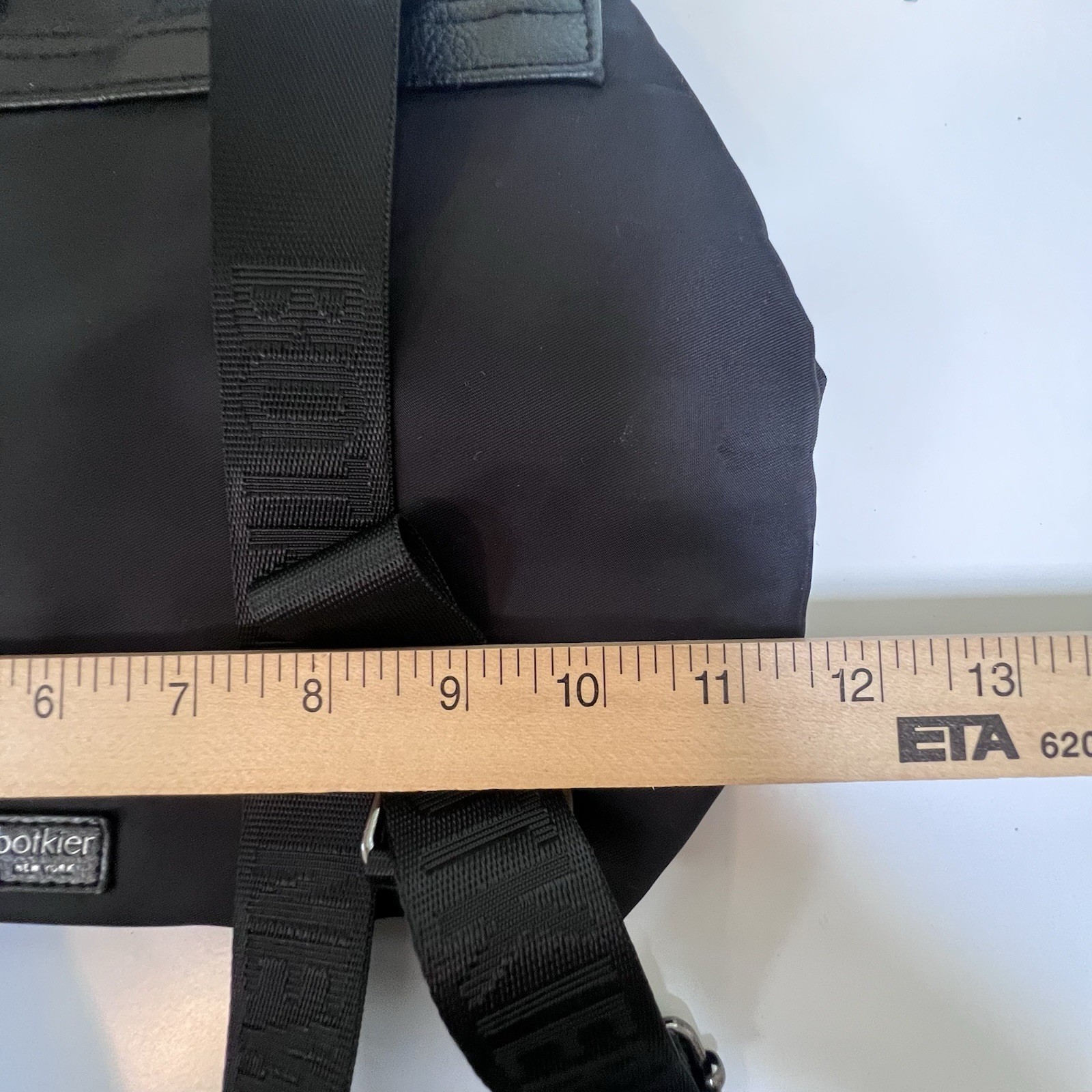 Botkier New York Trigger Mini Backpack Black Faux Leather/Nylon