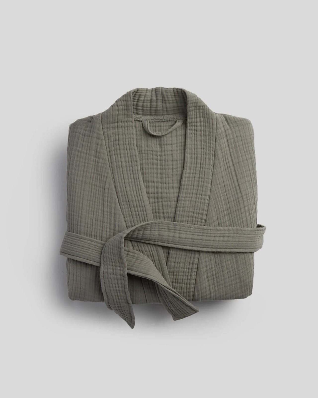 Parachute, Cloud Cotton Gauze, Bathrobe In Moss, 2X