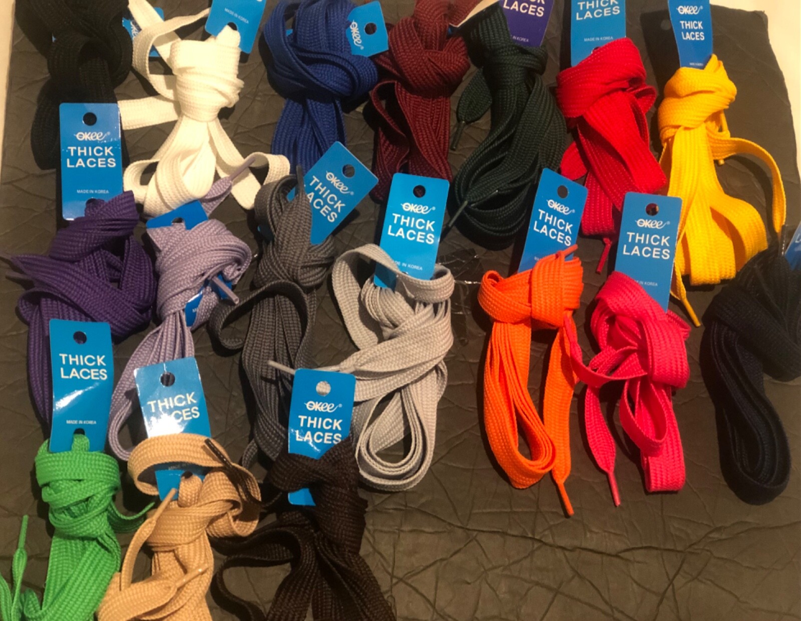 1 Pair Sneaker 48/50 SHOELACES (3/4 width) shoe lace strings FAT FLAT