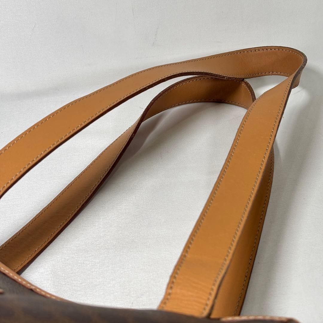 CELINE Shoulder Bag Macadam Brown Vintage Authentic From Japan used