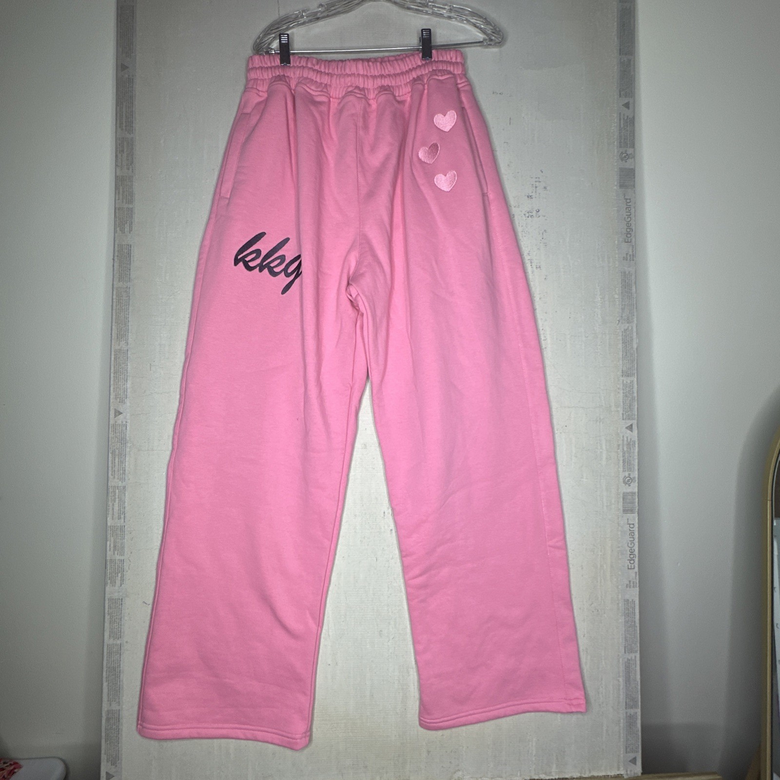 Mitch Flippo MFG Pink Embroidered Kappa Kappa Gamma Sorority Sweatpants | Sz: XL