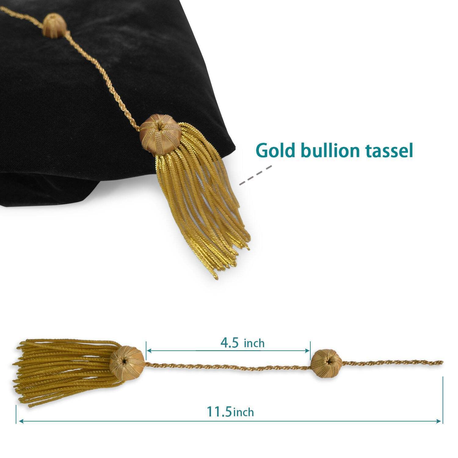 Endea Graduation Doctoral Tam with Four Sides