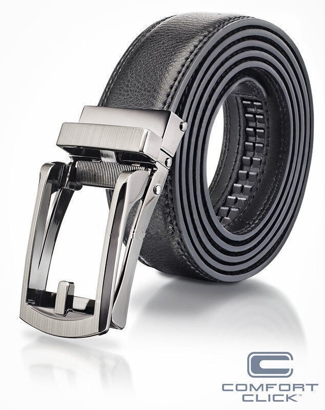 COMFORT CLICK Leather Belt Automatic Adjustable Xmas Men Gift As Seen On TV US