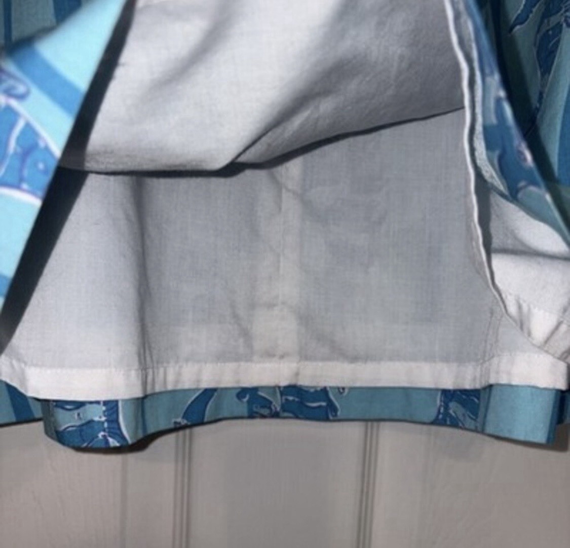 Rare Vintage Lilly Pulitzer Seahorse Print Skirt- Size 14