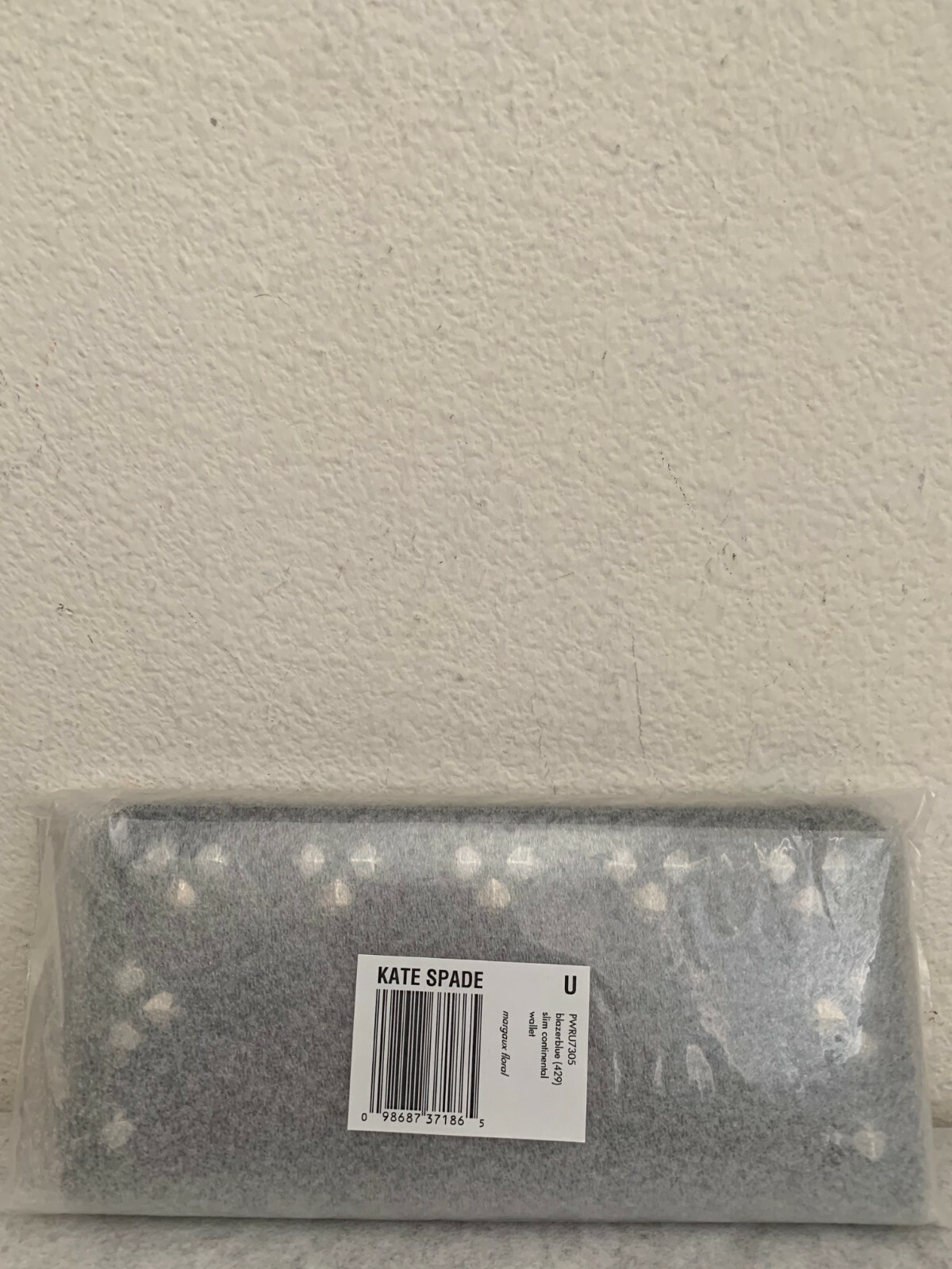NWT Kate Spade Margaux Floral Slim Continental Wallet $198 BLAZER BLUE PWRU7305