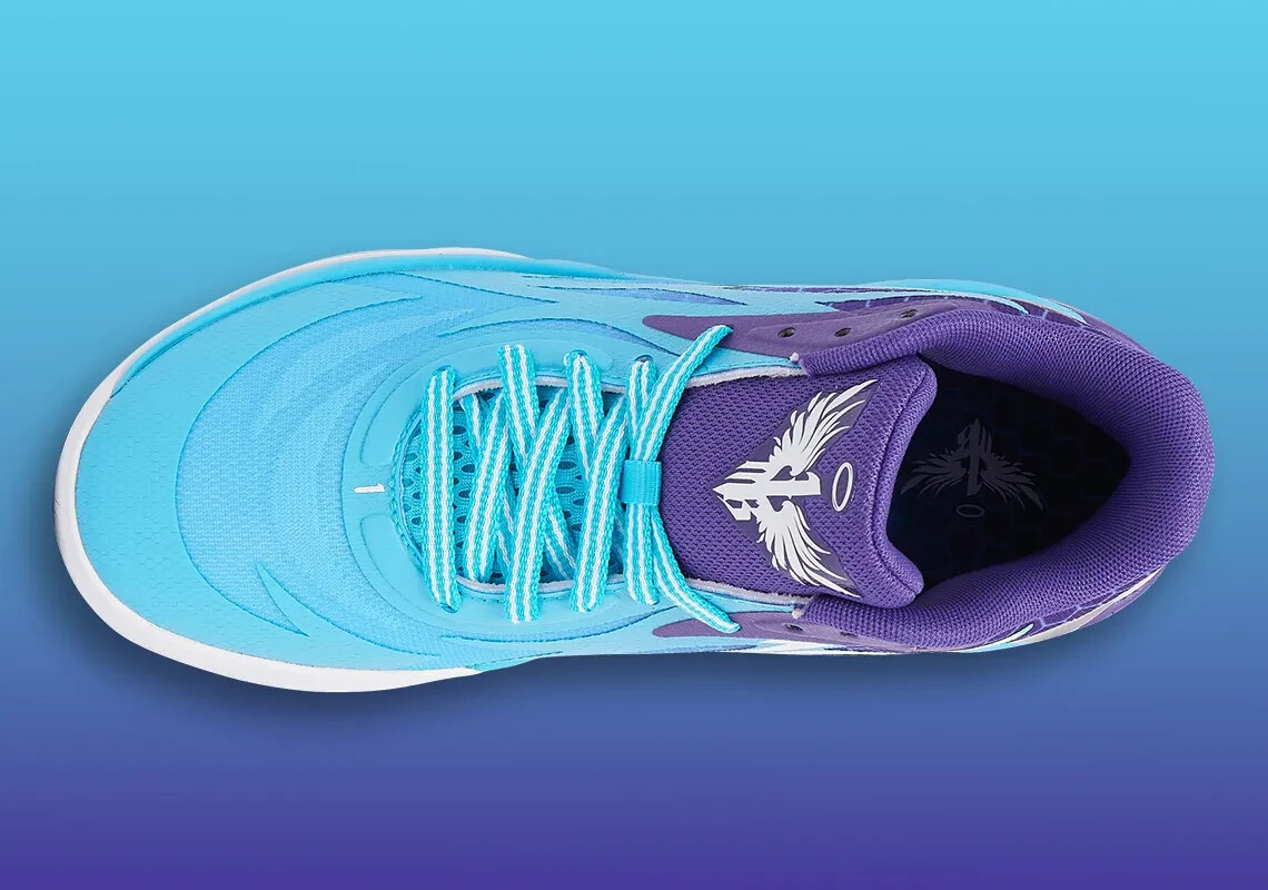 Puma MB.02 US 14 Men’s Purple Blue White Basketball LaMelo Ball 379779 01 New