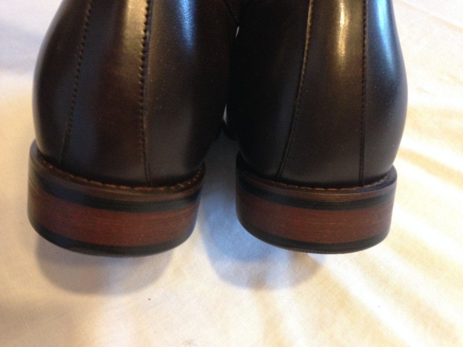 CALTO Y7426 2.8 INCHES TALLER OXFORD DRESS SHOES IN BROWN – SIZE 11.5
