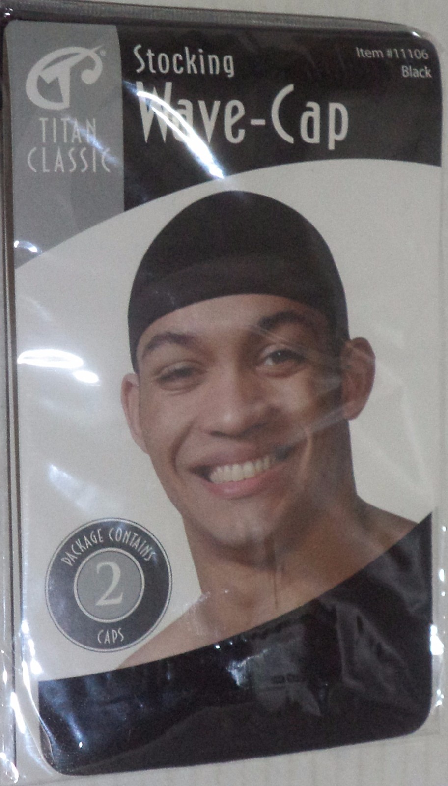 Titan Classic Stocking Wave-Caps one size fit all, 2 Count