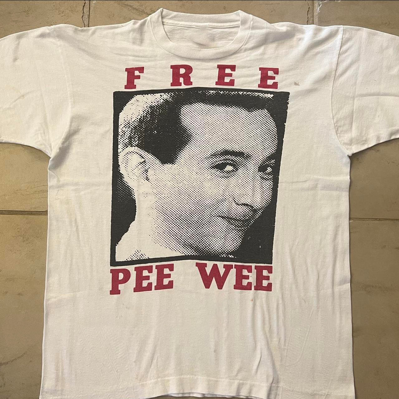 Pee Wee Herman Free Pee Wee White Unisex Shirt Adult Tee BL2.594