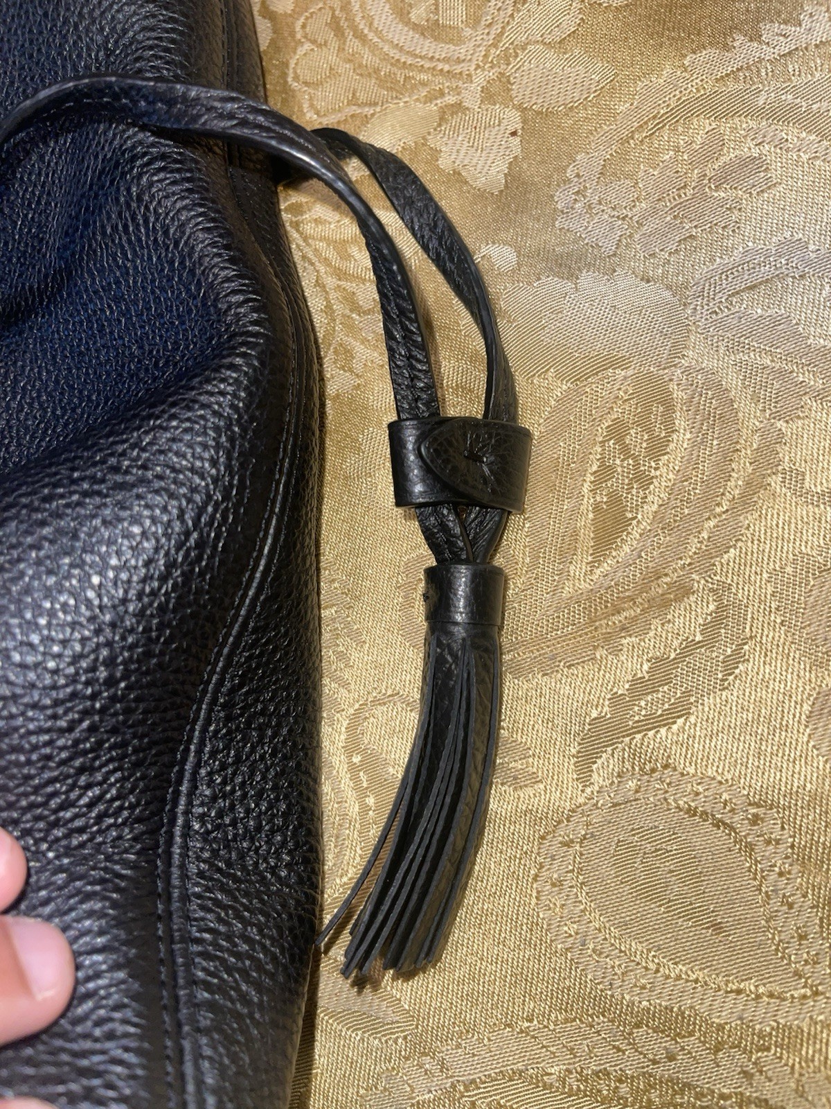 COACH NY City Andy Tote Shoulder Bag Horse Carriage Black Leather