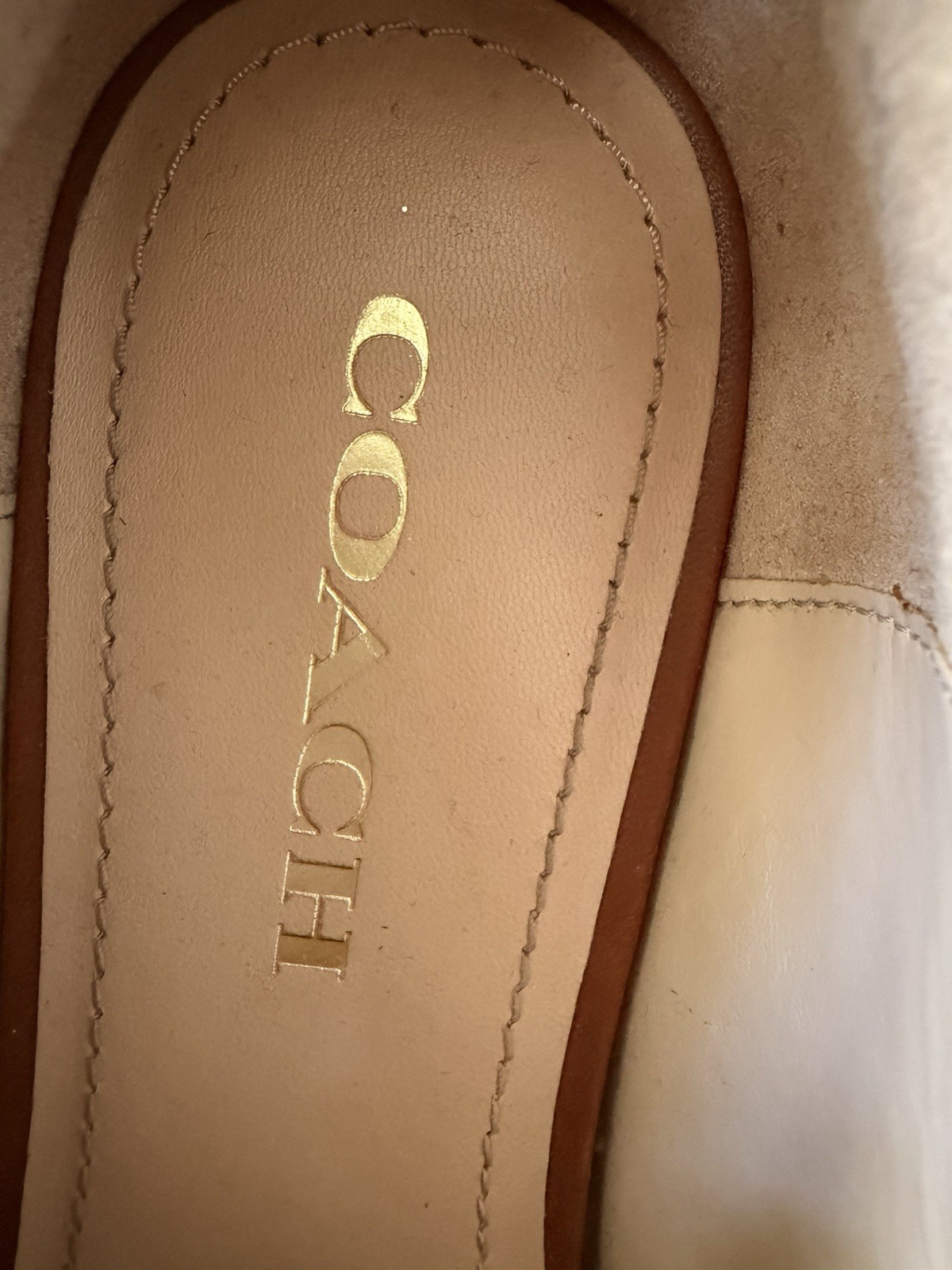 NEW!!! Coach Leah Signature Jacquard Lug Sole Loafers Cocoa Burnished Amber 9M