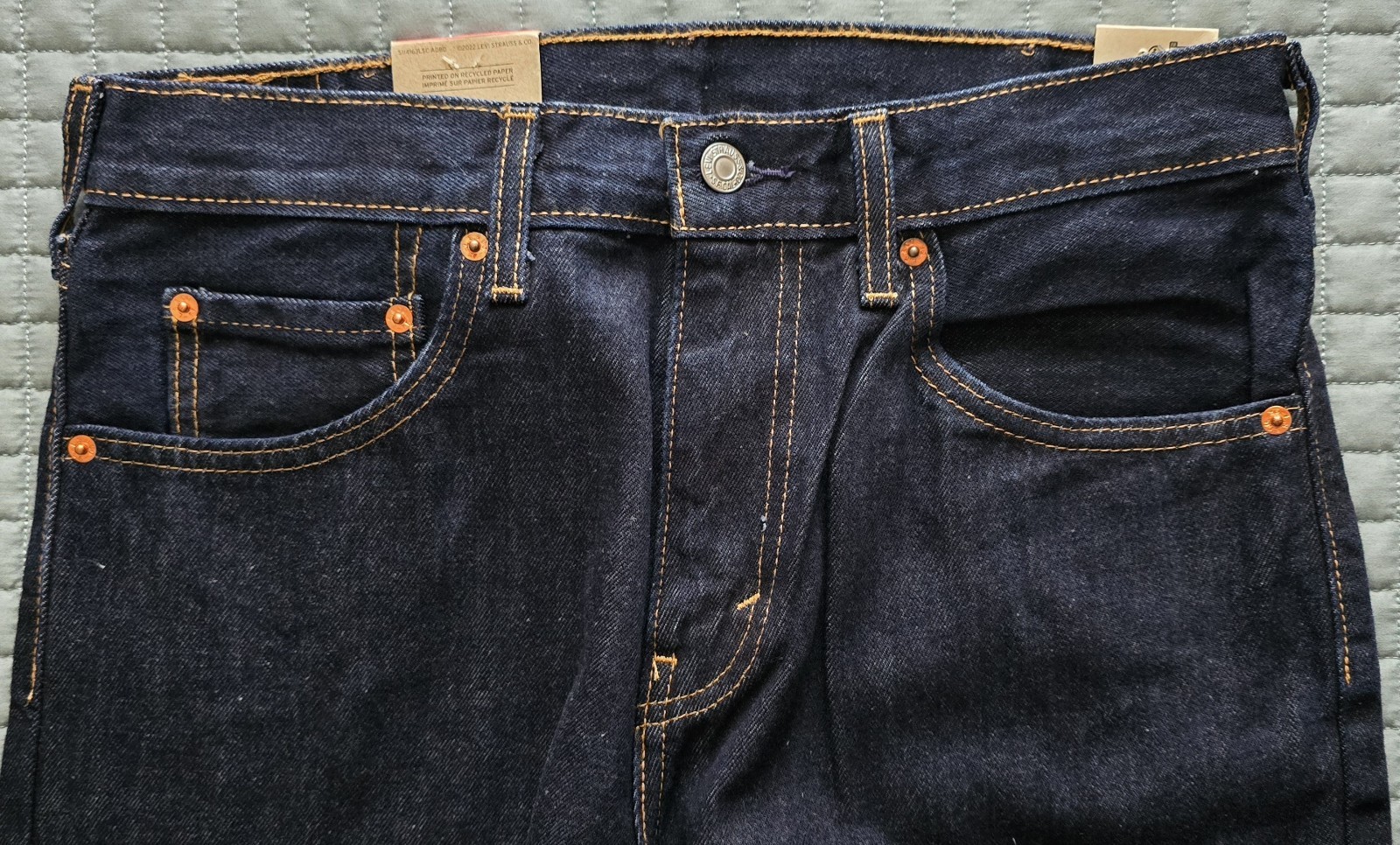 NWT Levi’s 517 Bootcut Jeans Mens 31×30 Blue Dark Wash Demin Cotton Western NEW