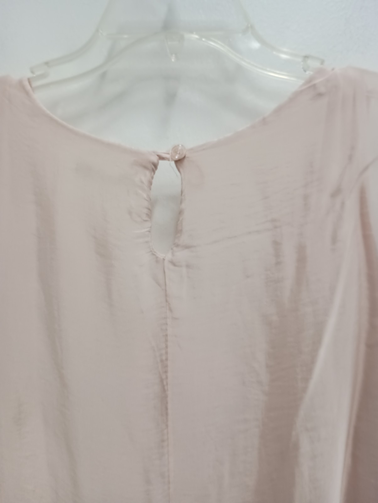 Charlie B Womens Tunic Top Large Pink Layered Sheer Silk Blend Fairy Romantic