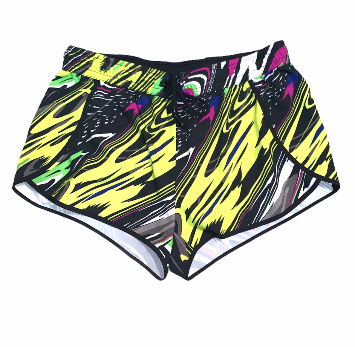 Fabletics Carnival Carrie Multi Colored Athletic Workout Running Shorts Medium