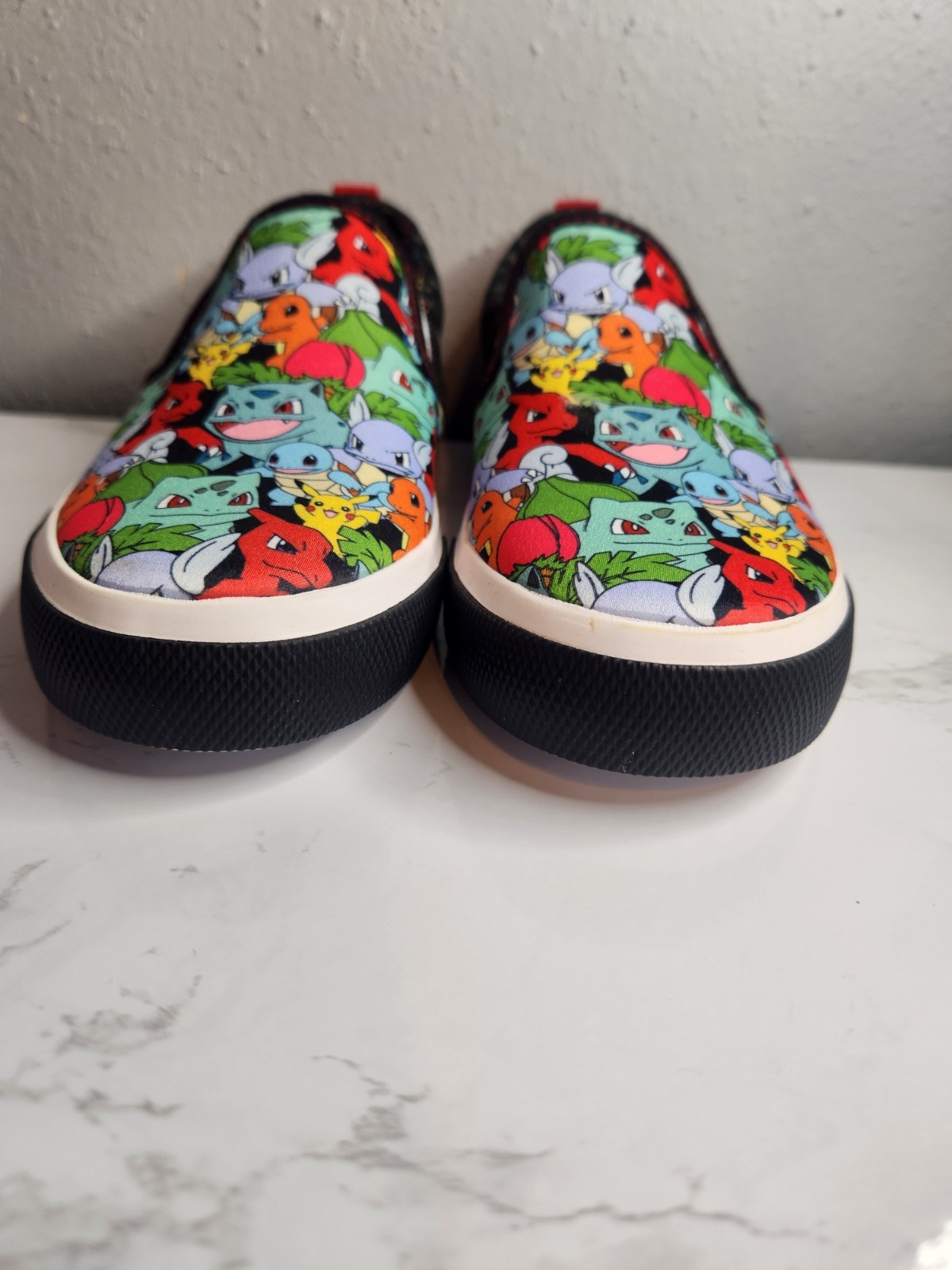 Ground Up Pokémon Kids Slip-On Sneakers US 3 Multicolor Pikachu New w/ Defects