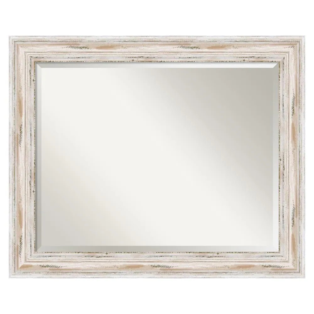 Amanti Art 33-in W x 27.0-in H Rectangle Alexandria White Wash Framed Wall|16786
