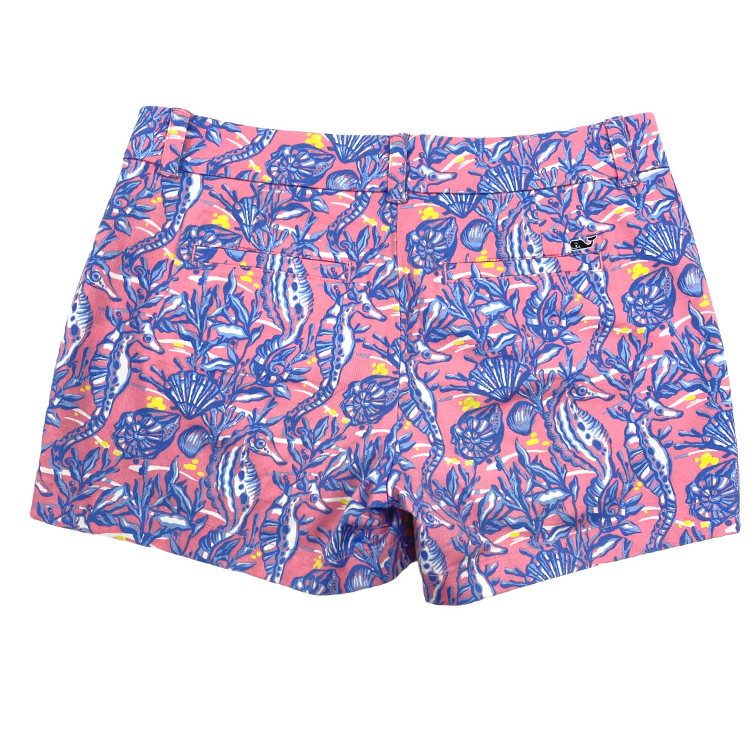 Vineyard Vines Shorts Size 2 Seahorse Clams Shells Preppy Colorful SS-758