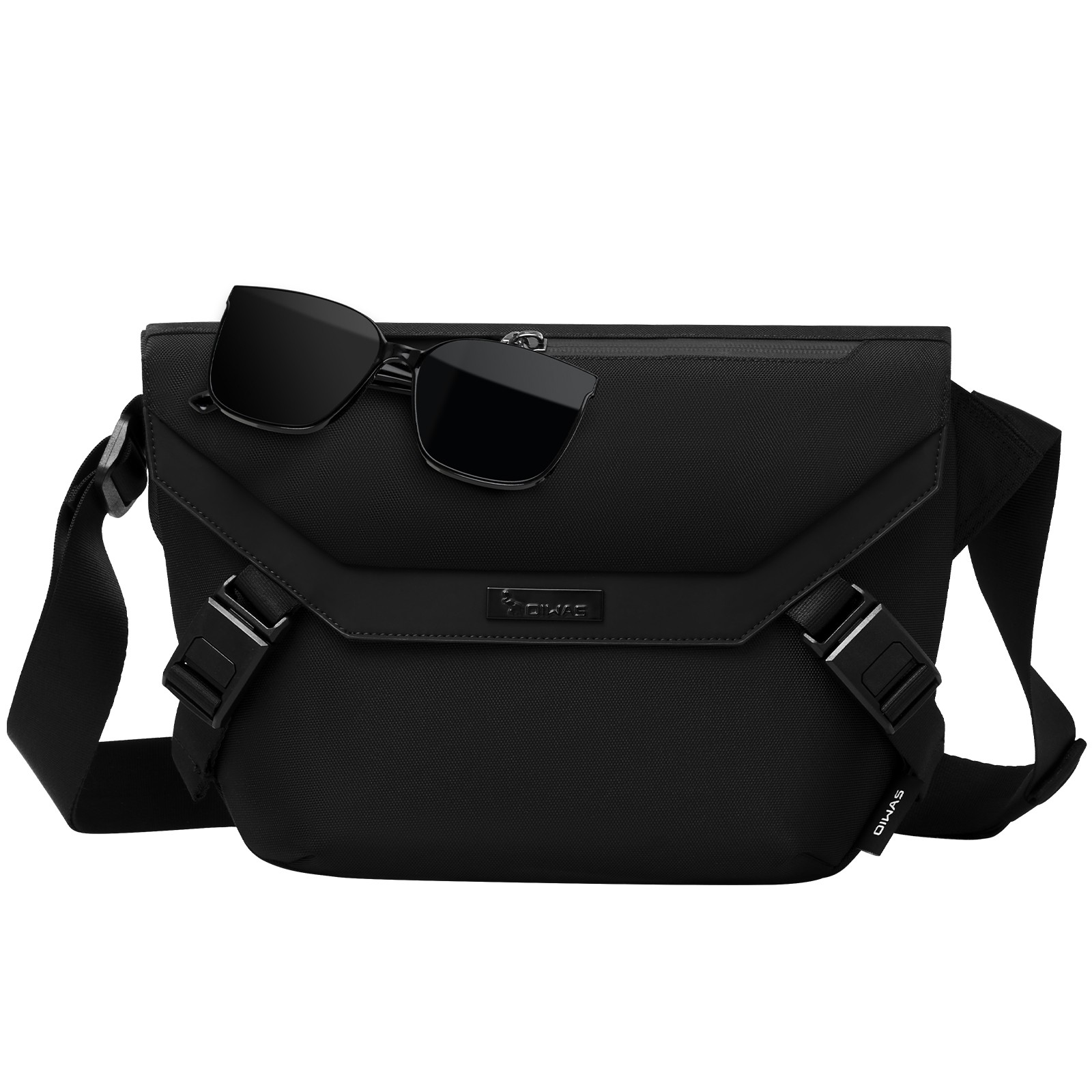 OIWAS Black Messenger Bag Men Crossbody Bag Shoulder Bag 10″ Ipad School Stachel