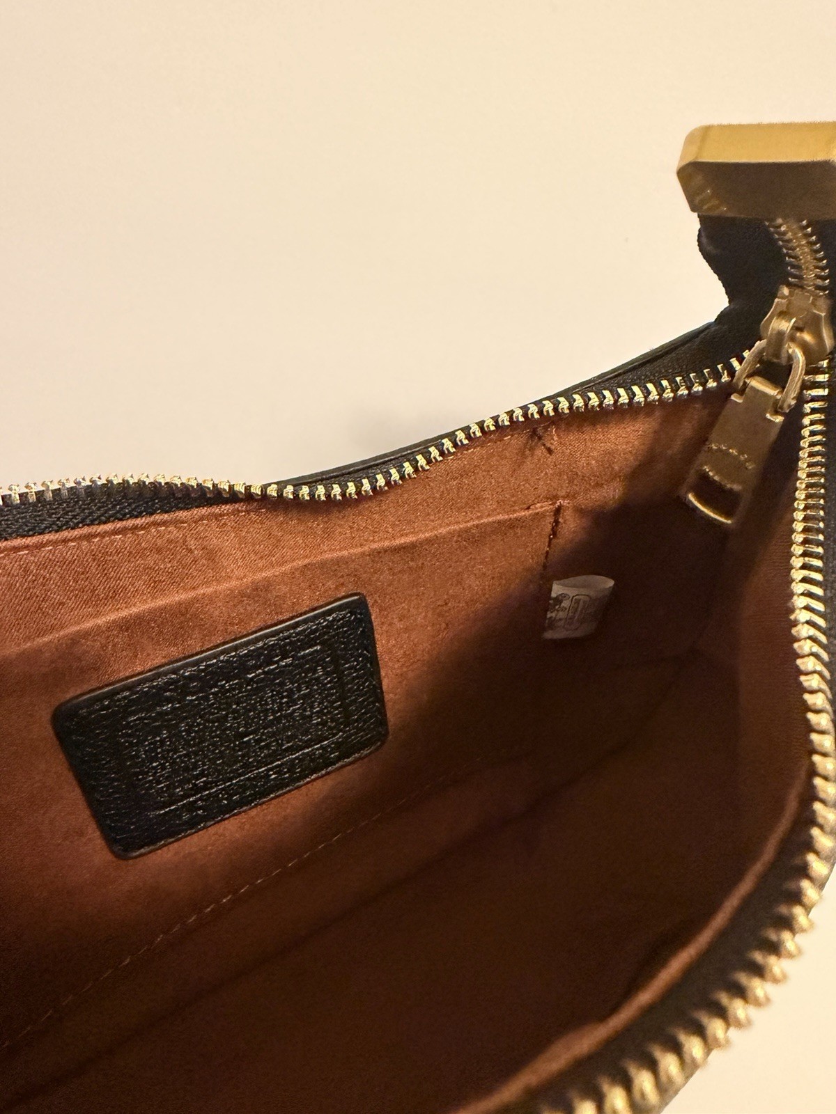 Coach Teri Black Leather Shoulder Bag