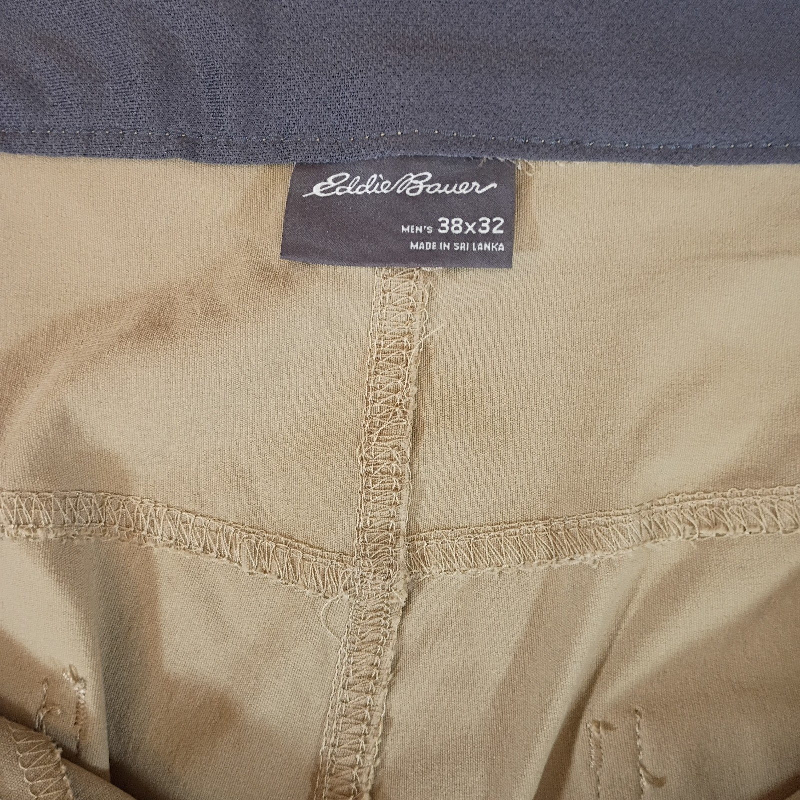 Eddie Bauer Men’s Beige Pants Size 38 X 32 Hiking and Convertible Zip-Off Legs