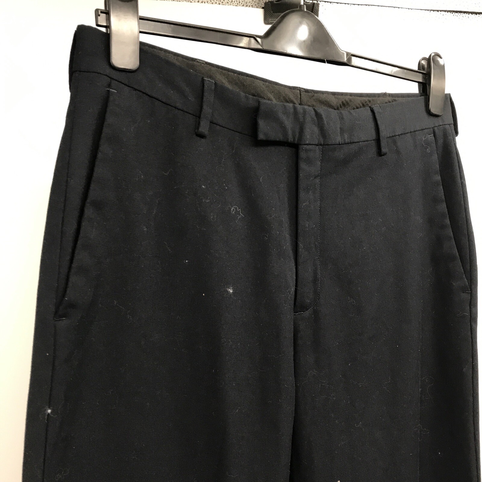 Kenneth Cole Reaction Men’s Flat Front Navy Blue Dress Pants Size 34×34 WPL386