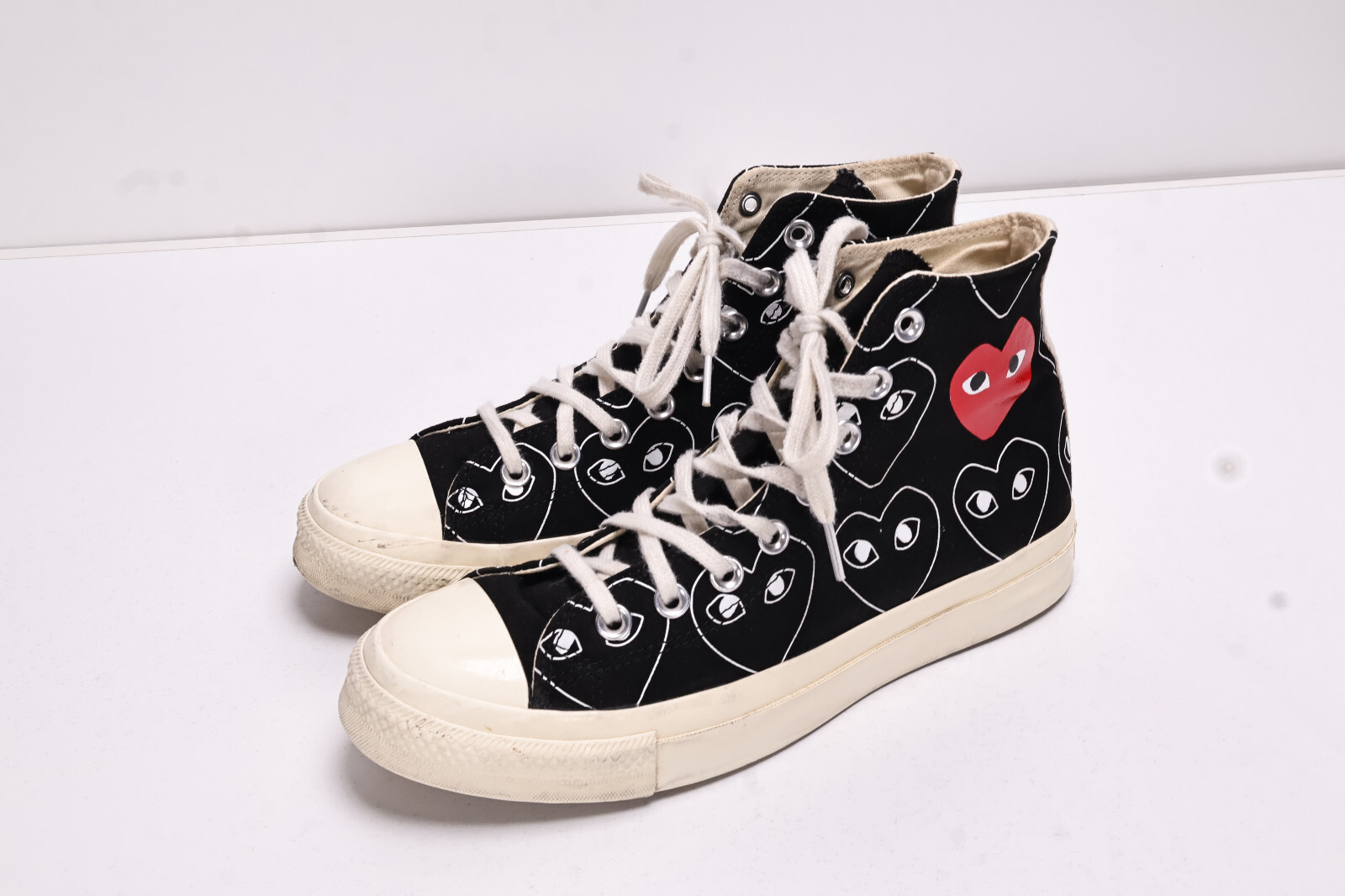 Converse Play Comme Des Garcons Chuck Taylor High Black Size 8M/10W