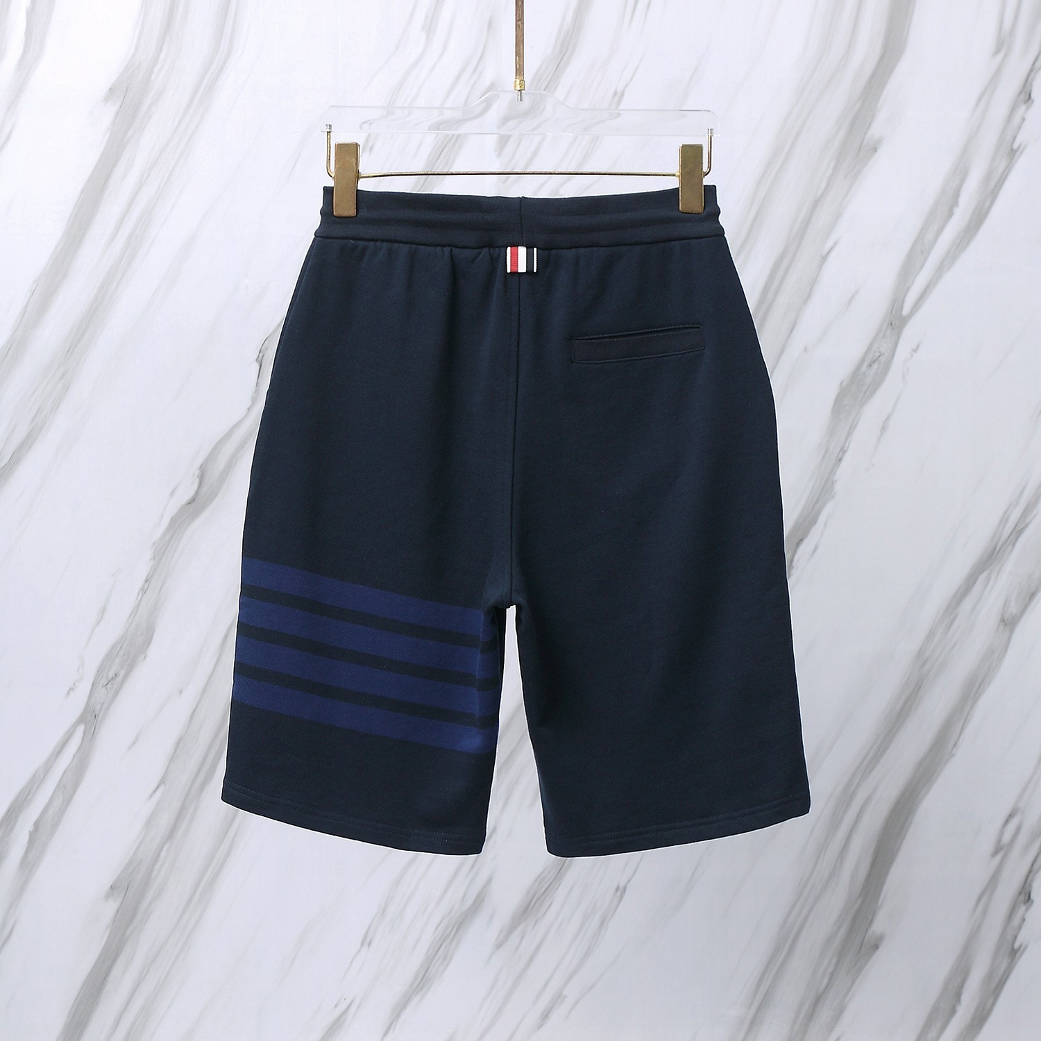 New Thom Br0wne Classic Drawstring Shorts Unisex Casual Loose Sports Pants.