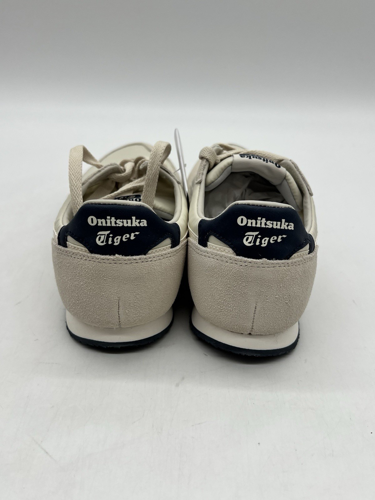 Onitsuka Tiger Serrano Men’s Sz 9 Oatmeal Cream Suede Mesh Running Sneakers Shoe