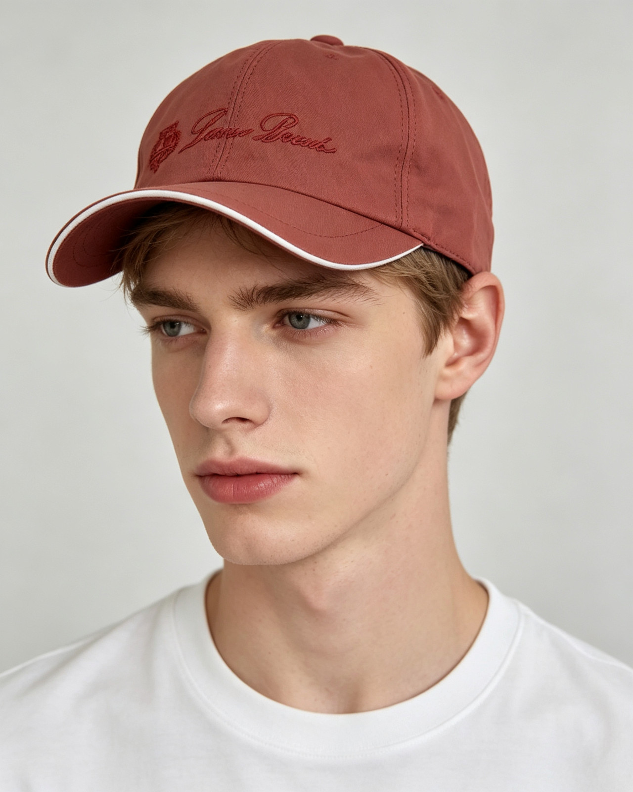 Loro Piana Rust Brown Baseball Cap Embroidered Logo Lightweight Outdoor Sports