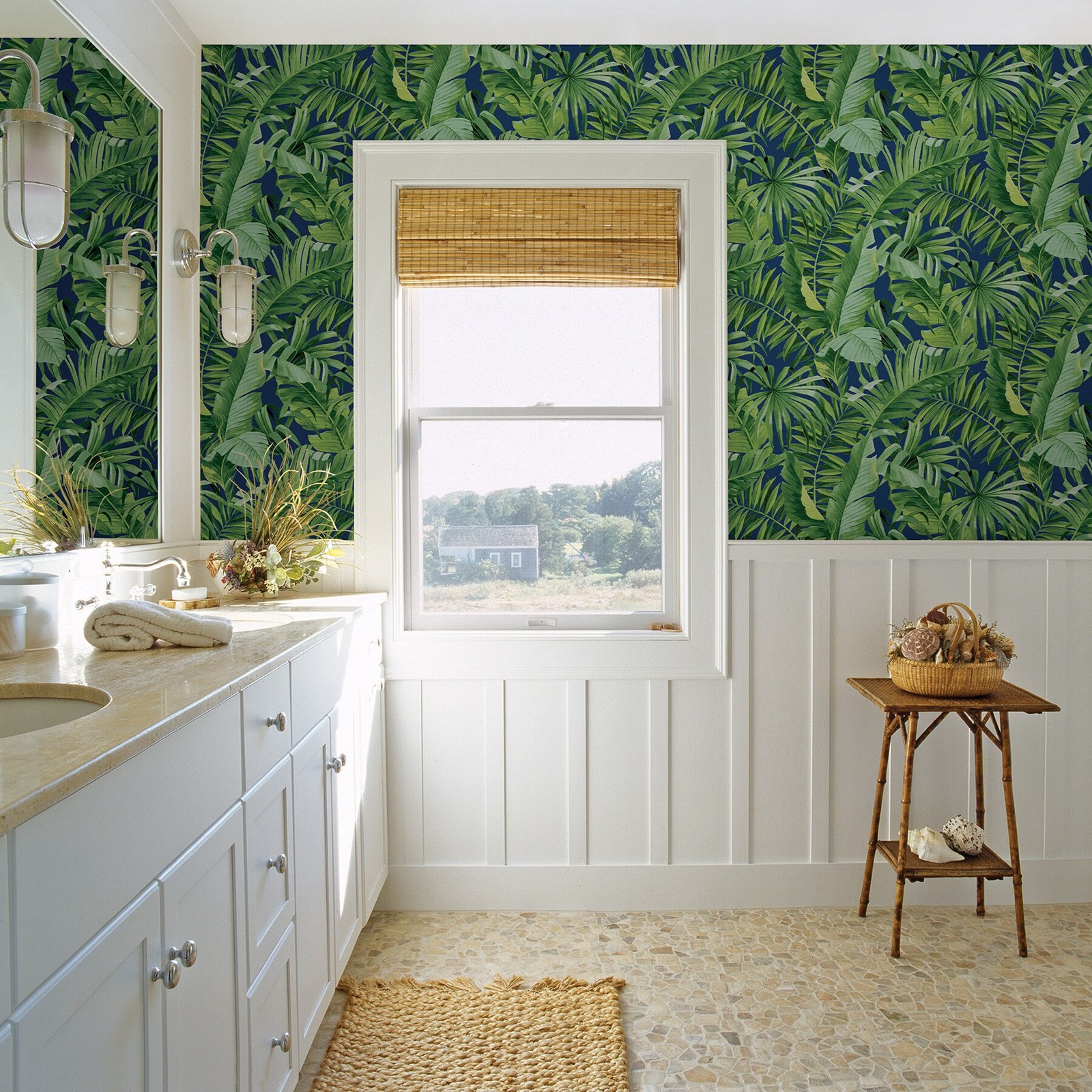 A-Street Prints Pacifica 56.4-sq ft Jade Non-woven Ivy/Vines Unpasted Wall|17459