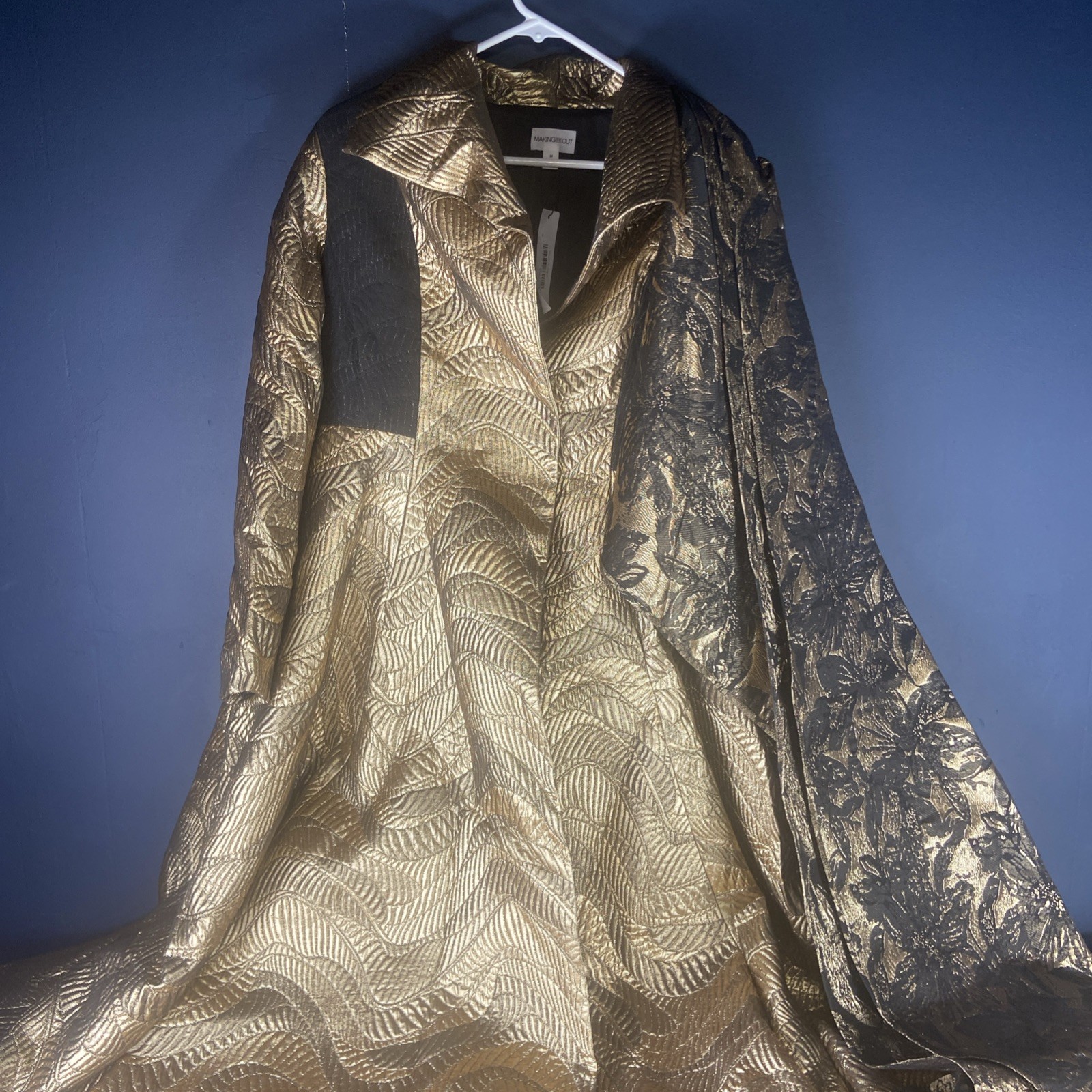 Making the Cut Season 3 Ep 3 Winning Look Jeanette’s Metallic Jacquard Coat 2XL