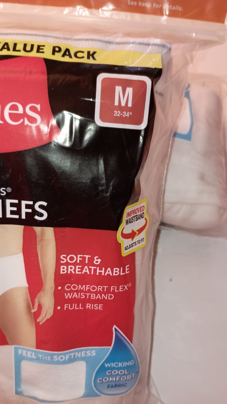 (2) 6 Pack Hanes White Cotton Tagless Full Rise Briefs Men’s Medium 32-34” SAVE