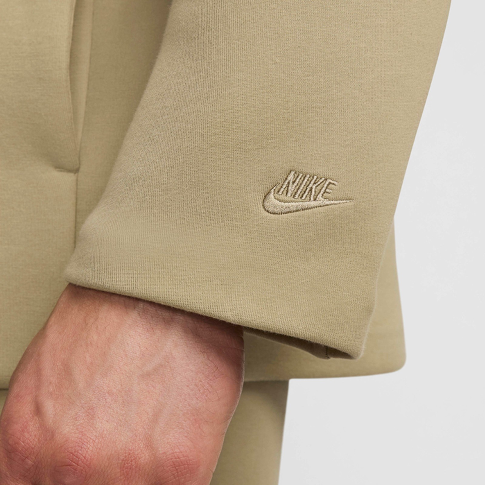 Nike Tech Fleece Shacket Jacket Neutral Olive FZ7566-276 Men’s Size Large-TALL